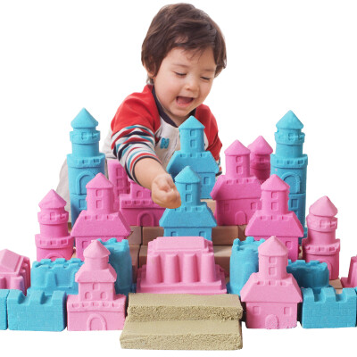 

MING TA (MING TA) 6 pounds loaded three-color mixed space vibrant sand color clay DIY children's toys set