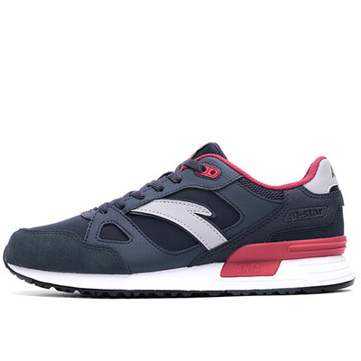 

Анта (ANTA) мужская обувь 11648802-2 мода тренд ретро повседневная обувь износостойкая спортивная обувь для бега темно-синий / красный / Anta white 40