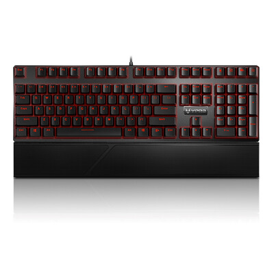 

Лей Бай (Rapoo) V810 игровые подсветкой механическая клавиатура с подсветкой игры клавиатура клавиатура коврик 108 игровые клавиши оригинальный черный вал Black Cherry вал