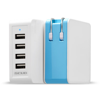 

Scud SC-U410 четыре USB-адаптер питания / многопортовый зарядное устройство / выход 5V / 2.4A