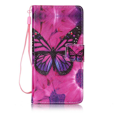 

Black Butterfly дизайн PU кожа флип крышку крышки кошелька карты чехол для Sony Xperia X