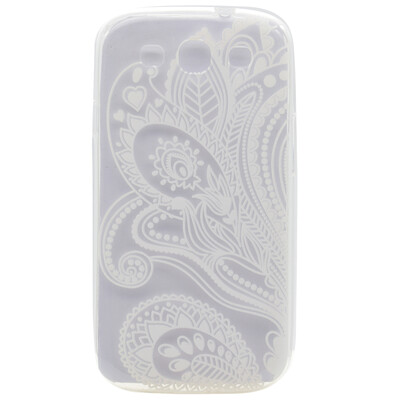 

Half flower Pattern Soft Thin TPU Rubber Silicone Gel Case Cover for Samsung GALAXY S3