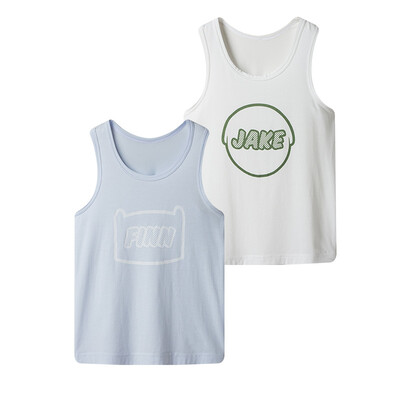 

Dizi (DICI) 2 children's vest adventure live treasure 2017 spring and summer Shu Mo Deer boys and girls vest 3C005A0 white blue 160