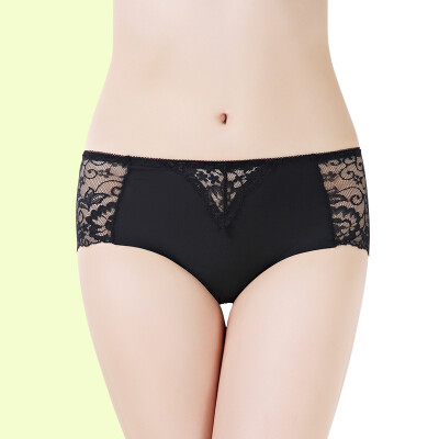 

Jingdong supermarket] Ms. Palando women underwear female feel low waist hollow transparent lace breathable triangle shorts 4 gift box uniforms