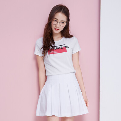 

Semir футболка с короткими рукавами футболка женская Slim корейский летний воротник воротник 12216000355 отбеленный XL