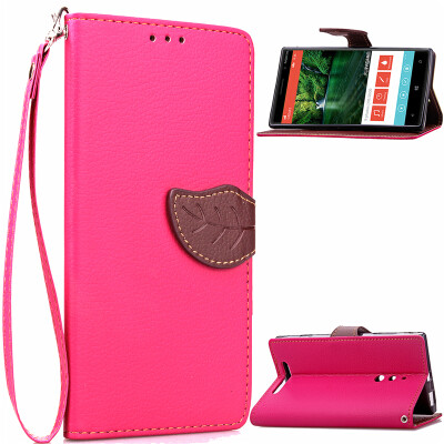 

Pink Design PU Leather Flip Cover Wallet Card Holder Case for Nokia Lumia 830