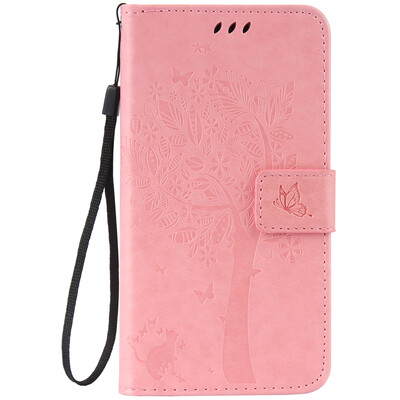 

Pink Tree Design PU кожа флип крышку кошелек карты держатель чехол для Zenfone ZD552KL