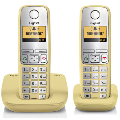 

Jiyi оригинальный телефон Siemens C510 набор немецкого оригинального импорта hands-free китайское меню большие кнопки экран с подсветкой цифровая беспроводная машина базовая машина перетащить один (насыщенный желтый)