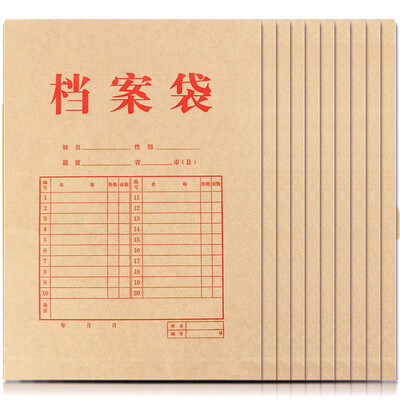 

Hui Lang (huilang) 0691 Бумажный портфель из крафт-бумаги из цельной целлюлозы A4 20 / мешок