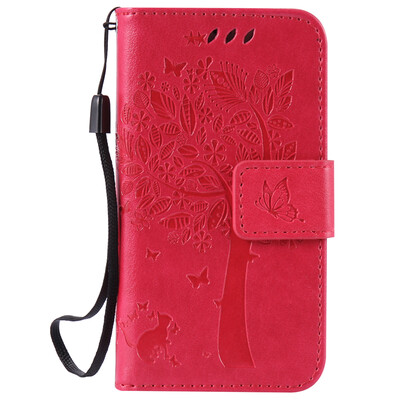 

Rose Tree Design Кожа PU откидной крышки Кошелек Карты Держатель чехол для IPHONE 4