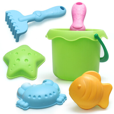 

Ao Zhijia AoZhiJia children&39s beach toys set of soft material pressure is not bad dug sandwiched shovel tool baby bathing water 898-1 beach 6 sets