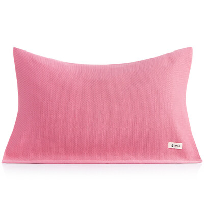 

Sanli combed cotton gauze mesh weaving pillow a 72 × 51cm AB version of the tide section of the three optional optional mix with pink