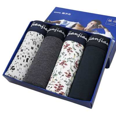 

Mens underwear mens underwear 4 fashion net flower modal fiber boxer briefs 8j806L