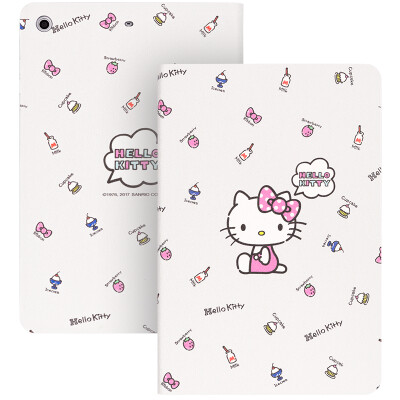 

Excellent Hello Kitty series new iPad 9.7 inch case / cartoon protection shell intelligent sleep leather cottage Kitty