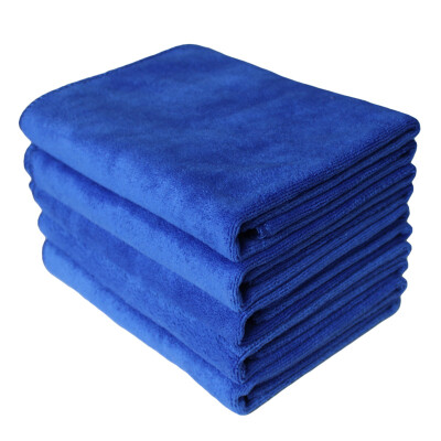 

Car kiss 5 pieces of fine fiber towel towel water absorption decontamination (thick type 60CM * 40CM) blue