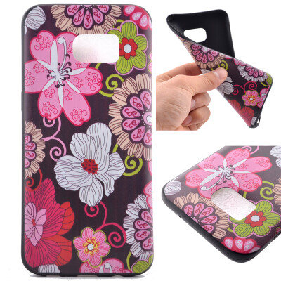 

Color flowers Pattern Soft Thin TPU Rubber Silicone Gel Case Cover for Samsung Galaxy S7 Edge