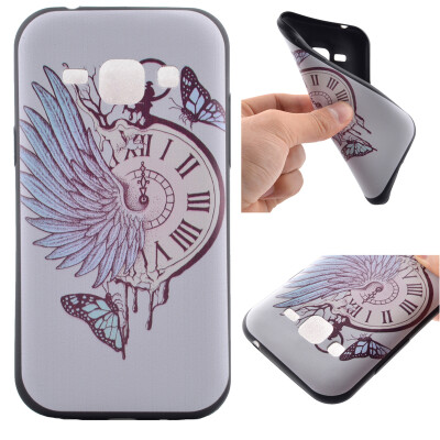 

Pocket watch Pattern Soft Thin TPU Rubber Silicone Gel Case Cover for Samsung Galaxy J1