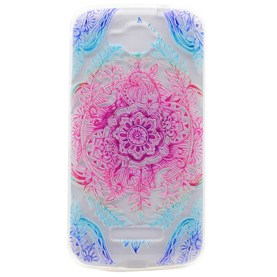 

Magic flower Pattern Soft Thin TPU Rubber Silicone Gel Case Cover for Alcatel One Touch Pop C7