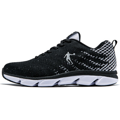 

Qiaodan running shoes breathable light sports shoes mens shoes XM1570262 black white 43
