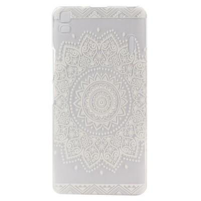 

White Flower Pattern Soft Thin TPU Rubber Silicone Gel Case Cover for Lenovo K3 Note/A7000