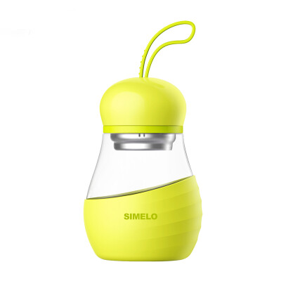 

【Jingdong Supermarket】 SIMELO Cup Seoul style Meng Li pear pear glass 350ML (green