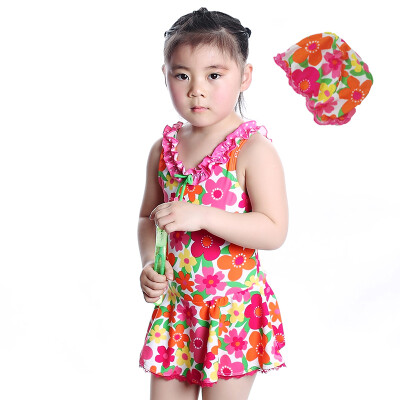 

Yizi EZI children's clothing color flowers piece skirt girl swimwear swim helmets 10089 colored flowers 12/13 years old 150-160cm