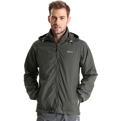

Carpenter (clothin) skin windbreaker couple outdoor sports double skin clothing light breathable windbreaker CD13006 female models lake blue 3XL code