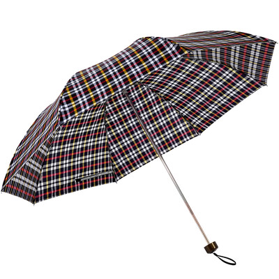 

Paradise umbrella high density water repellent British business lattice all steel 30 umbrella 2145 black grid