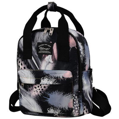 

DouguYan backpack female hand-held dual-use Korean casual sports 14-inch computer bag G00293A black