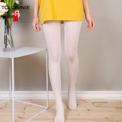 

TOLORINIE stockings fashion hot drilling jacquard crotch pantyhose spring&summer rendering sexy pantyhose 1 group K111361099