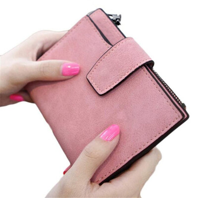 

MyMei Women Mini Grind Magic Bifold Leather Fashion Vintage Wallet Card Holder Purse