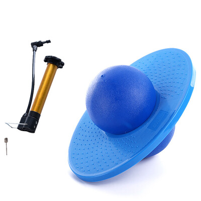 

Anybody Bouncing Ball Jumping Ball Vibrant Dance Fitness Ball Air Tube Blue NF1071