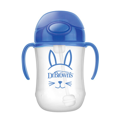 

Dr. Brown DrBrown's children's gravity ball straw cup drink 270ml (6 months baby above) TC91011 (pink