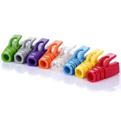 

AMPCOM AMCOM AMHTWH30 crystal head jacket environmental protection material super five class six non-shielded shielded cable connector protective cover transparent color 30