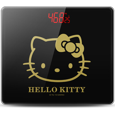 

Ароматные холмы (Hello Kitty) KB9395 электронные весы, вес шкафа для тела подлинного подлинного мультфильма (благородный черный)