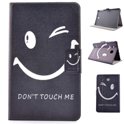 

Smile Style Classic Flip Cover with Stand Function and Credit Card Slot for Samsung Galaxy Tab E T560