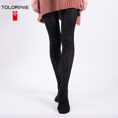 

TOLORINIE stockings fashion hot drilling jacquard crotch pantyhose spring&summer rendering sexy pantyhose 1 group K1116C9999