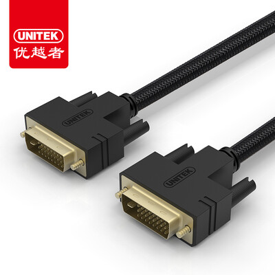 

(UNITEK) Кабель DVI для кабеля dvi-d 1 метр 24 + 1 подключенный к компьютеру телевизор TV-кабель для подключения к общественному цифровому видеокабелю высокого разрешения Y-C230A
