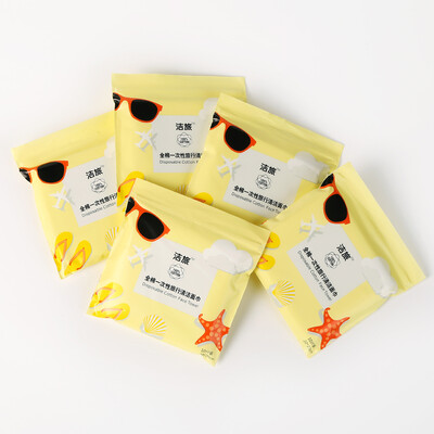 

JIELV 10 pcs Cotton Washcloth Disposable Towel 5 pack