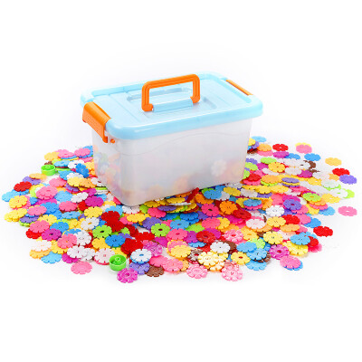 

father and mother (babamama) snowflakes early education puzzle children fight block wood kindergarten 3-6 years old plastic toys medium number 1200 B3001