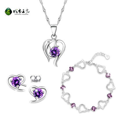 

City jade light fashion jewelry angel tears necklace bracelet two sets