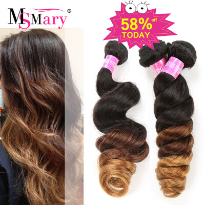 

Ombre Brazilian Hair Loose Wave 3 Bundles T1B#4#30 Ombre Human Hair Brazilian Loose Wave Ms Mary 8A Brazilian Virgin Hair Bundle