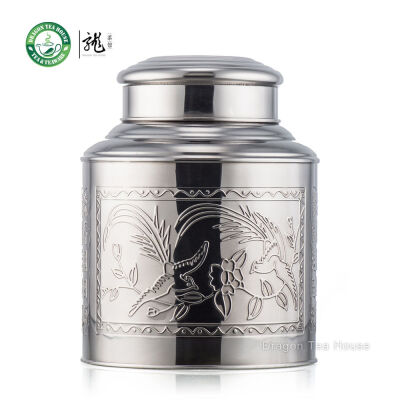 

Large Stainless Steel Canister Tea Caddy Container With Double Lid 3500ml