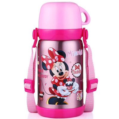 

【Jingdong Supermarket】 Disney Insulation Cup Children's Stainless Steel Drink Portable Male Female Student Cup Vacuum Insulation Pot 600ML Minnie Powder