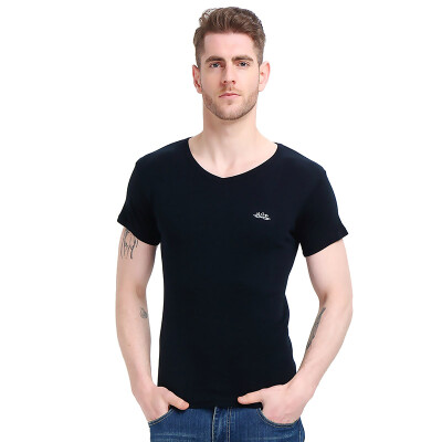 

BOSIDENG Men V-neck Breathable T-Shirt