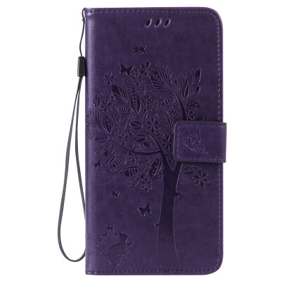 

Purple Tree Design PU Leather Flip Cover Wallet Card Holder Case for IPHONE 6 PLUS