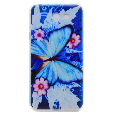 

Blue butterfly Pattern Soft Thin TPU Rubber Silicone Gel Case Cover for SAMSUNG Galaxy J7 2017J710