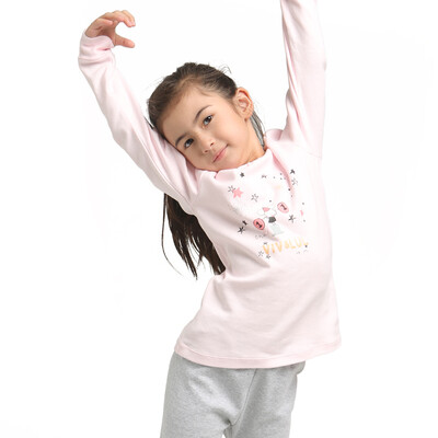 

VIV & LUL Children's Underwear Women's Underwear Set Baby Pendants Pants Pajamas Set DL418209 Pink 110cm