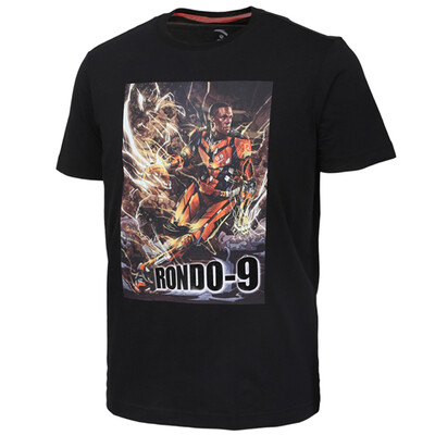 

ANTA Men&39s Clothing 15621142-2 Round Knit Short Sleeve T-Shirt Print Basketball Short T Base Black M