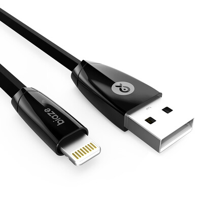 

BIAZE Apple 8/7/6 кабель для передачи данных из цинкового сплава версия 1.2 м черный телефон зарядная линия шнур питания iPhone5 / 6s / 7Plus / 8 / X новый iPad Air Mini K20